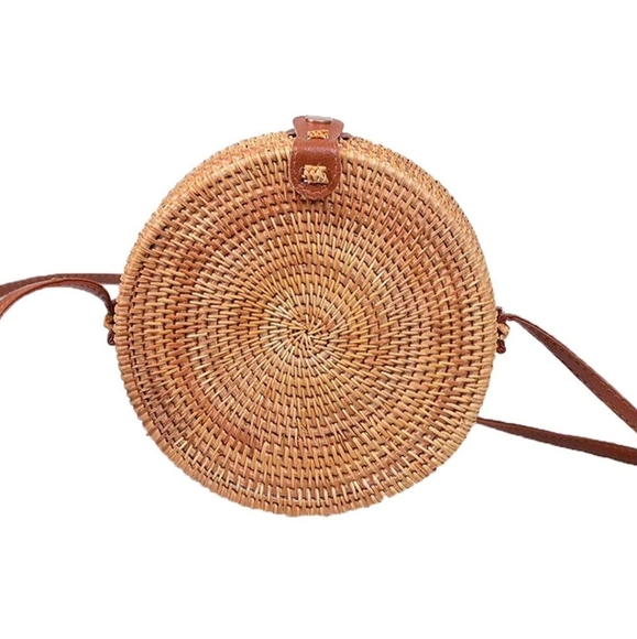 ‼️Last 2‼️Round Circle Rattan Straw Bag Blogger - Picture 7 of 11